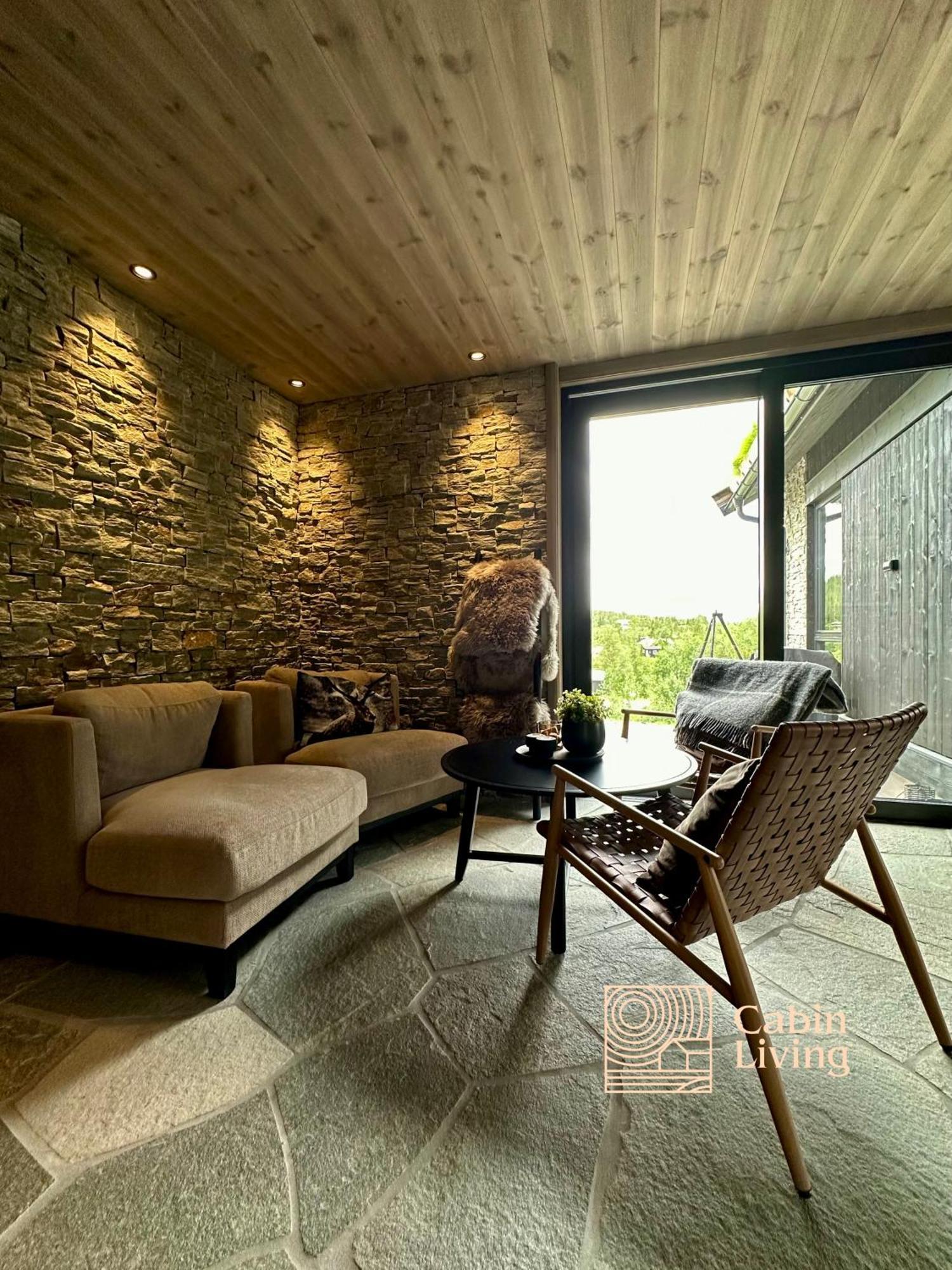 Brand New Cabin On The Sunny Side Of Gaustatoppen With A Great View Tuddal Екстер'єр фото
